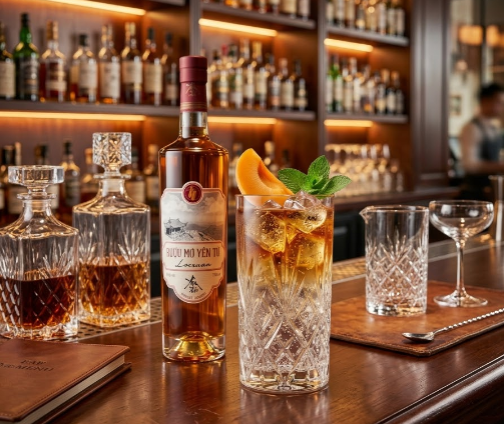 Highball Rượu Mơ Yên Tử chuẩn phong cách Chill