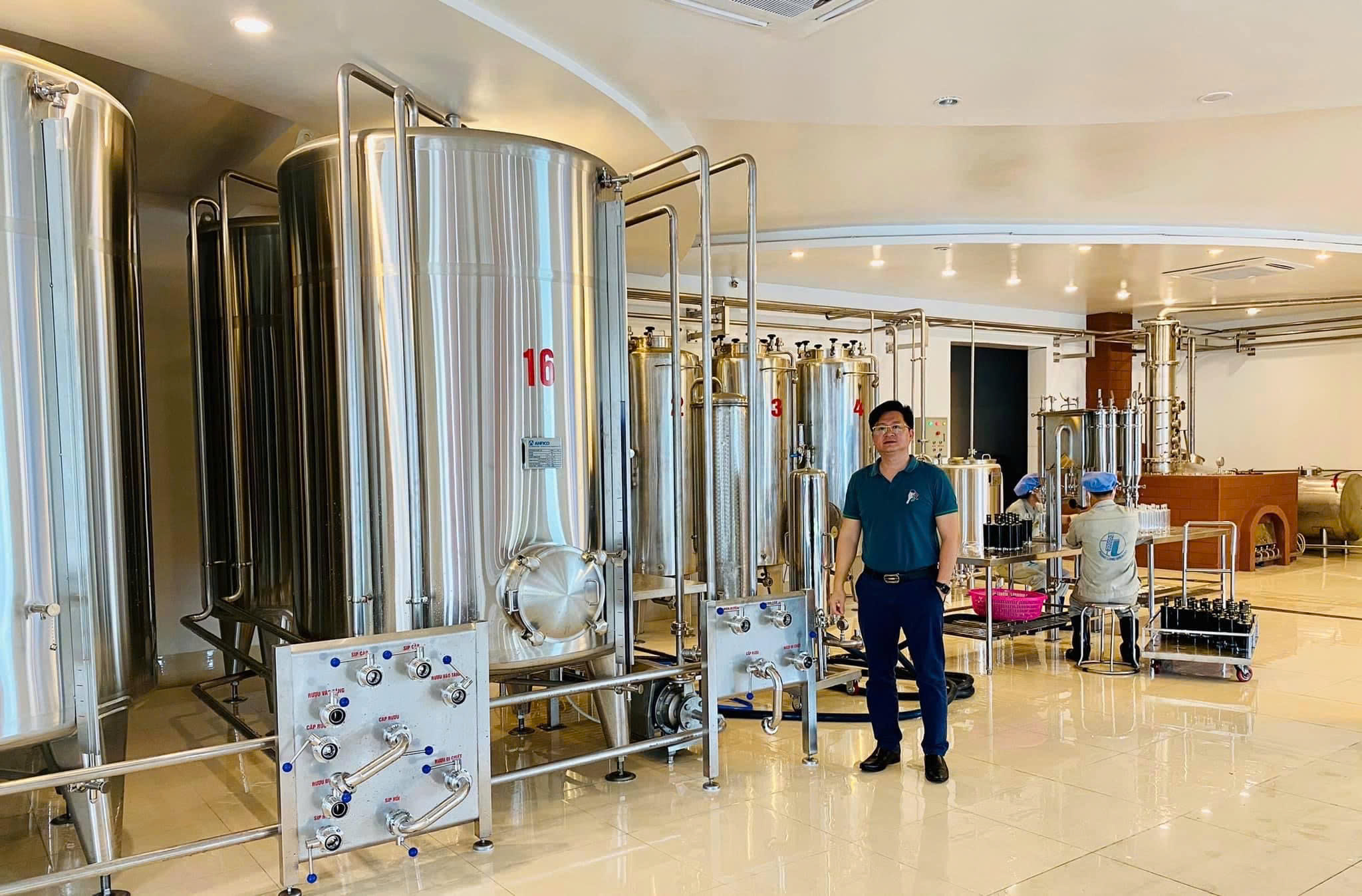 Hệ thống bồn ủ bảo ôn sản xuất rượu mơ Yên Tử OCOP chuẩn ISO