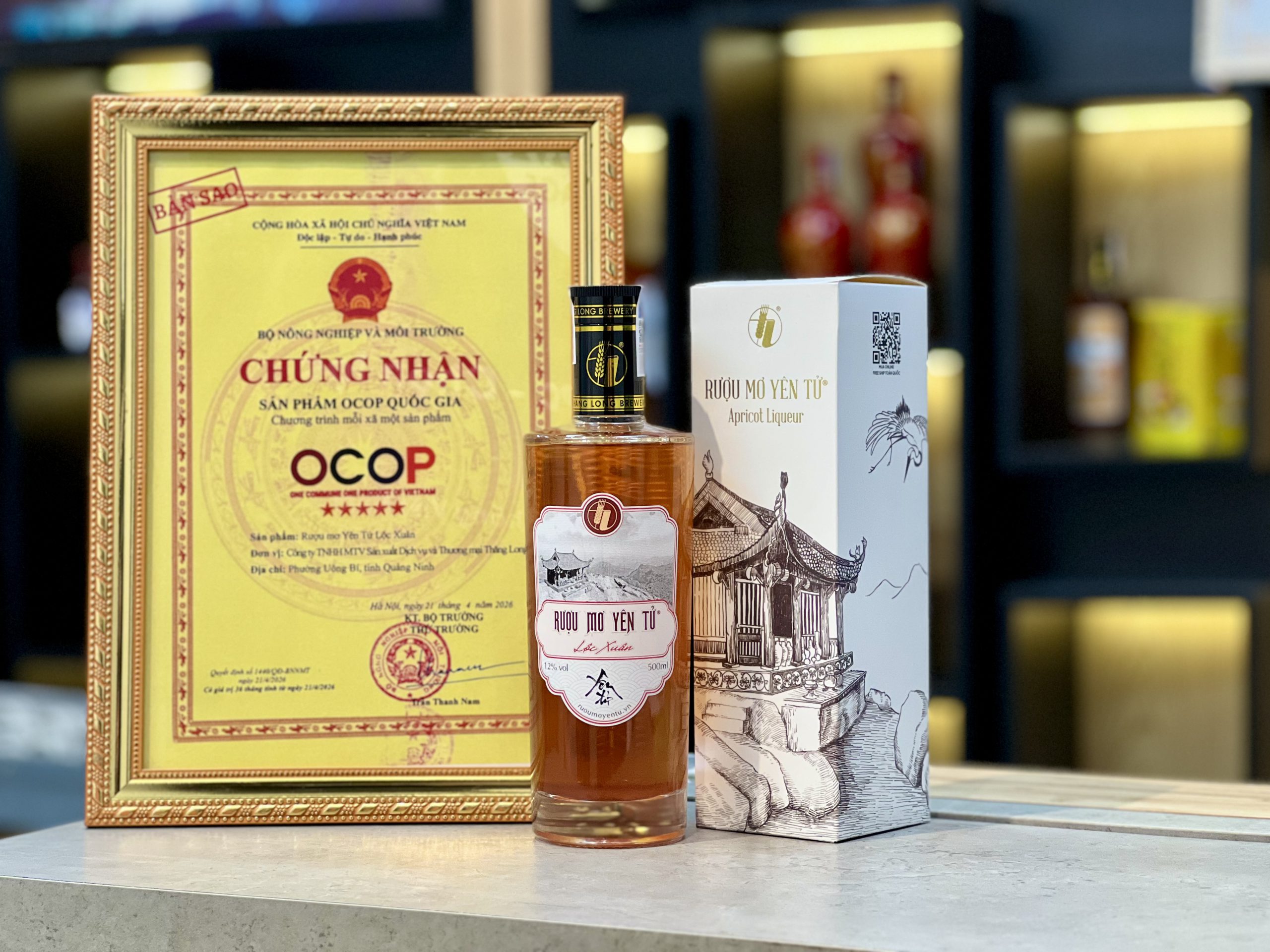 Chứng nhận OCOP rượu mơ Yên Tử đảm bảo hạn sử dụng rượu mơ và chất lượng chuẩn