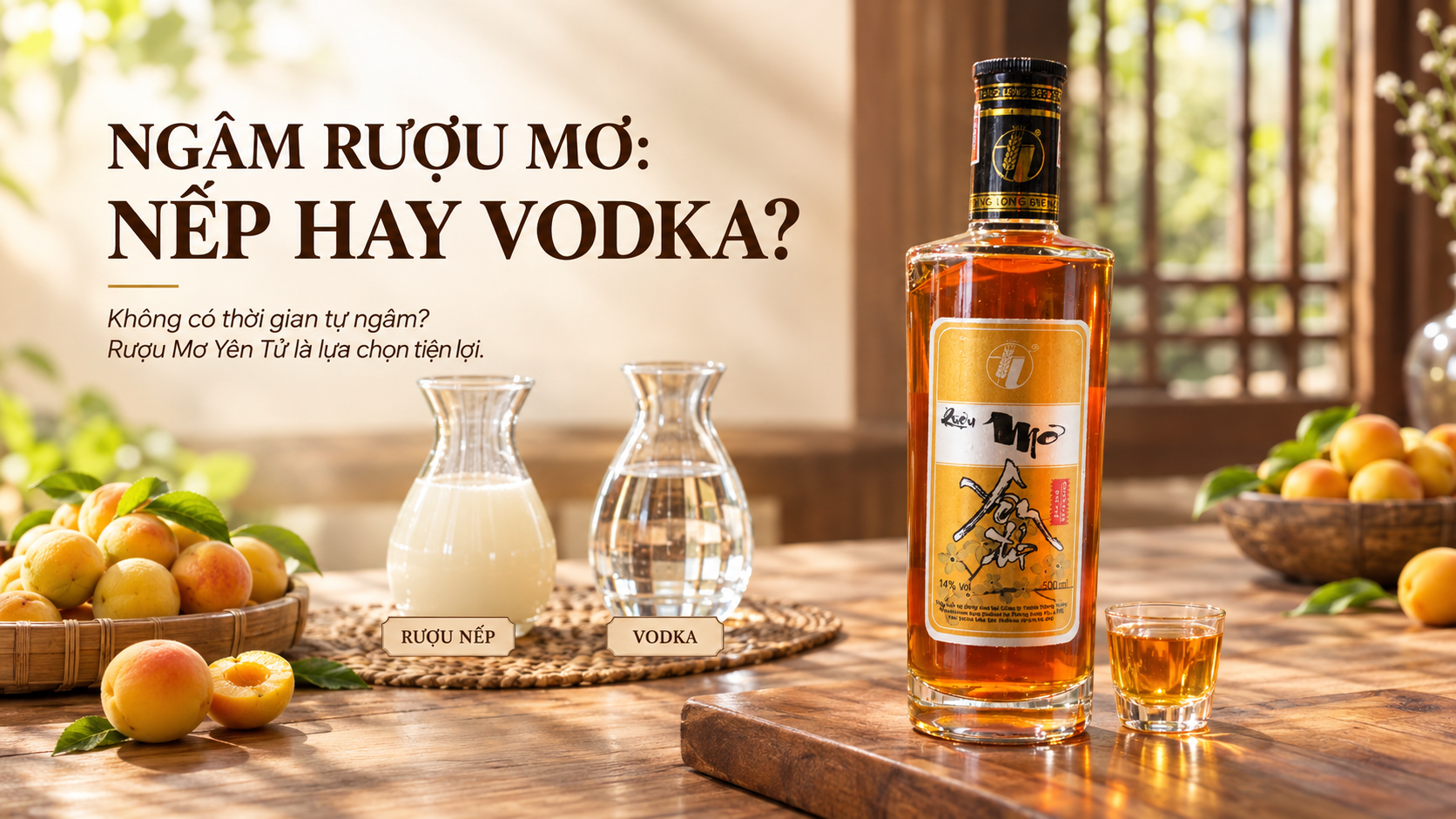 Nên Ngâm Rượu Mơ Bằng Rượu Nếp Hay Vodka Để Vị Thơm Êm Nhất?