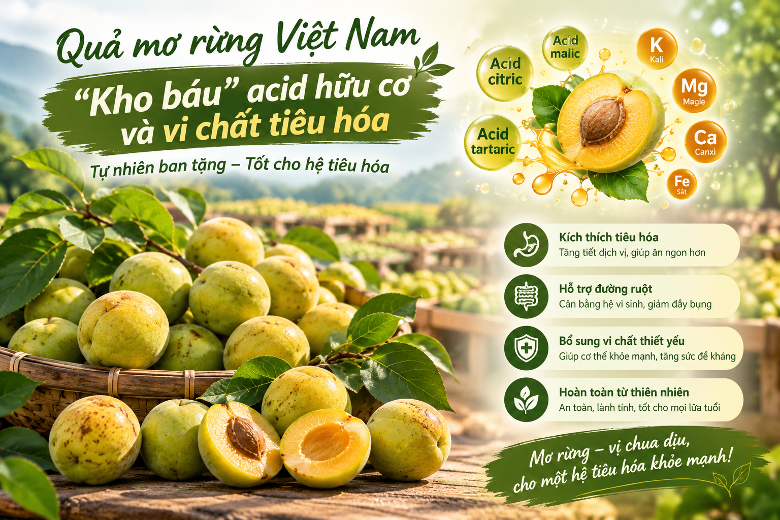 Cơ Chế Hỗ Trợ Tiêu Hóa Của Men Trái Cây Trong Rượu Mơ Việt Nam Dưới Góc Nhìn Y Học Hiện Đại