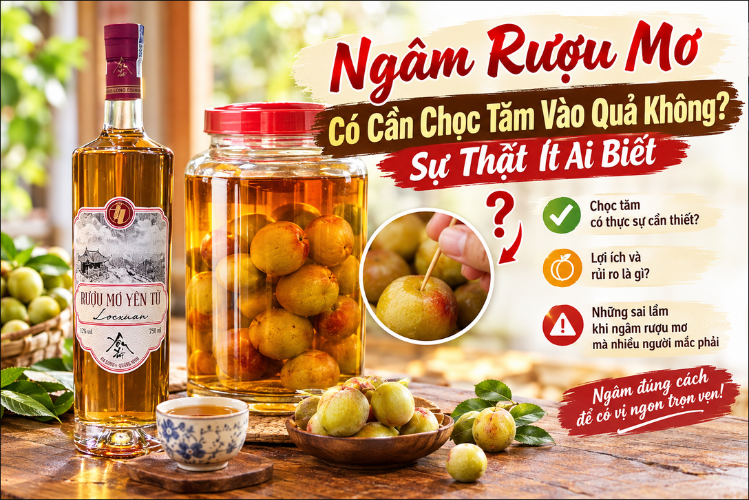 Ngâm Rượu Mơ Có Cần Chọc Tăm Vào Quả Không? Sự Thật Ít Ai Biết